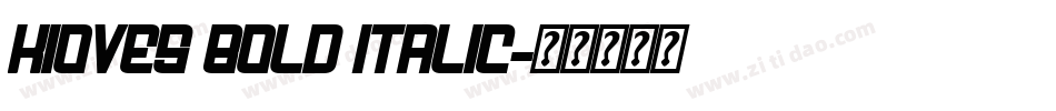 Kioves Bold italic字体转换